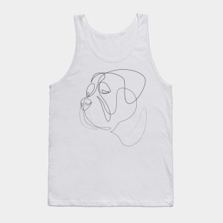 Bullmastiff - one line dog Tank Top